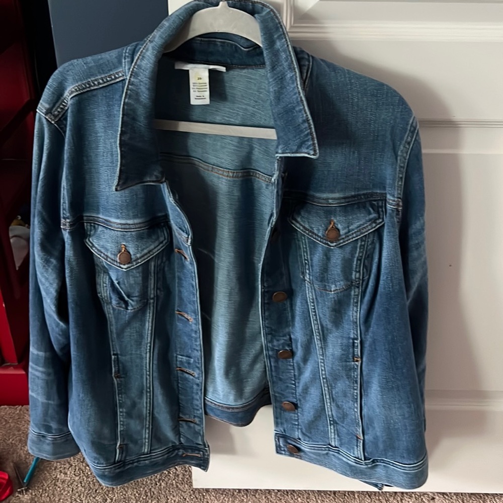 Lane Bryant stretch denim jacket excellent condition soft material